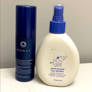 Monat detangler and intense repair spray